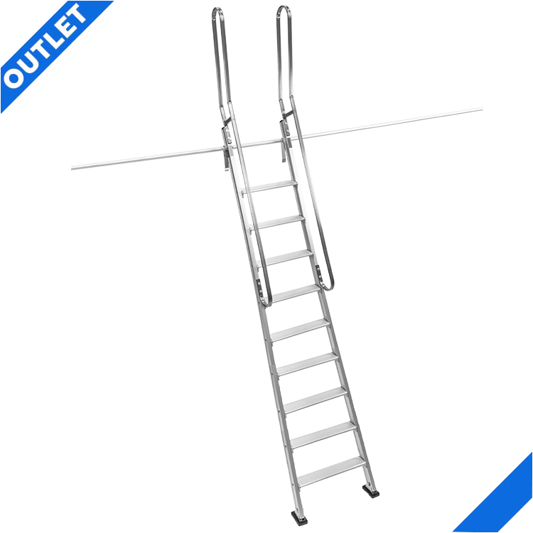 Escalera de aluminio F11 Escalera de aluminio de 9 peldaños antideslizantes